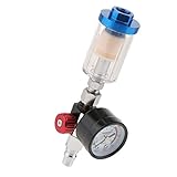 B Baosity 油水分離器 圧力計 塗装スプレー 1/4 NPT フィルター 　エアーレギュレーター
