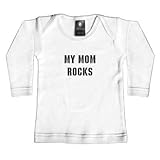 反乱インク赤ちゃん373wls1824ママRocks- 18-24月ホワイトロングスリーブTシャツ