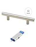 Libertyステンレススチールバープルハンドルサテンニッケル仕上げ – ユーロスタイルバーPulls forキャビネット – 3 "穴センター、5 – 3 / 8 "全体長 – 12パック+ 1 m