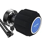 Micfuns MF2 マイク ウィンドスクリーン ポップフィルター サイドカットアウト45-60mm サスペンドマイク SM7B 吸音フォーム ノイズと反射を低減