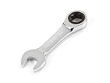 TEKTON WRN50115 Stubby Ratcheting Combination Wrench, 15 mm [並行輸入品]