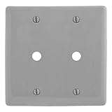 Bryant Electric NP21GY 2-Gang 2-Telephone Opening Box Mount Nylon Wallplate, 0.4' (10.3mm), Gray [並行
