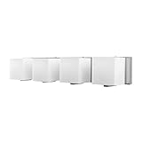 Alico bv744 – 10 4ライト化粧台ライトwithホワイトオパールガラスシェードからThe Borg Co、 4.8x1x25 in BV744-10-15 1