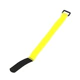 SODIAL(R) 10枚　丈夫なRCスリップバッテリーケーブル　タイダウンストラップ 30 * 2cm イエロー
