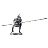 紀元前4世紀のマケドニアの槍を持つ兵士。金属の彫刻。コレクション54mm（1/32スケール）ミニチュアフィギュア。ブリキおもちゃの兵隊。