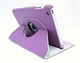 Apple Ipad Mini 4 (2015-2016) 360 Degree rotation Light Purple Horizontal & Vertical View Leather Co