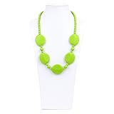 Bumkins Nixi Pietra Silicone Teething Necklace, Green by Bumkins