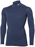 [ミズノ] トレーニングウェア コンプレッションドライアクセルバイオギアシャツ ハイネック長袖 吸汗速乾 ストレッチ 紫外線カット メンズ 2021年モデル ドレスネイビー(マット) S