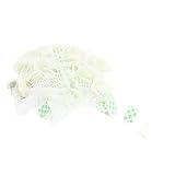 uxcell 　自己粘着ケーブルタイマウント　固定サドルマウント　ホワイト　フリーサイズ　プラスチック　長方形のベース　50個