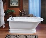 Cheviot従来Cast Iron Tub With鋳鉄台座ベース2116 W