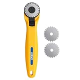 【 本体+替刃セット 】 ミシン目 ロータリー カッター 28mm 替刃 1パック (2枚入り) セット