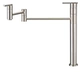 Danze D206558SS Parma Single Handle Deck Mount Pot Filler, Stainless Steel [並行輸入品]