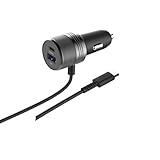 カシムラ シガーソケット カーチャージャー 合計最大95W PD65W 急速充電 3ポート (Type-Cケーブル直結 1.2m + USB-C + USB-A) 車載充電器 ノートパソコン スマホ タブレット 対応 DC-077