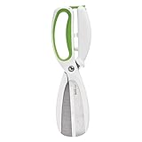 High Quality Chopped Salad Scissors, White/Green