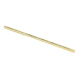 Baosity 真ちゅう製ロッド　10cm長さ　高速機械加工　高強度と硬度　全8サイズ - 4mm