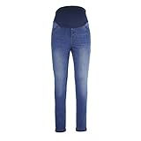 Zhuhaitf スマートなデザイン Maternity 妊婦の Pregnancy Nursing Belly Denim Jeans Straight Skinny Pants Slim Care