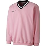 [ミズノ] テニスウェア スウェットシャツ Vネック 肉厚 吸汗速乾 ストレッチ 男女兼用 62JC8002 ライトピンク 日本 L (日本サイズL相当)
