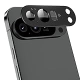 Podick カメラフィルム Google Pixel 10 Pro用 カメラ保護 9H強化ガラス アルミ合金 グーグル ピクセル10Pro カメラカバー 高透過率 黒縁取り 露出オーバー防止 キズ防止 全面保護 耐衝撃 指紋防止 飛散防止 気泡ゼロ 極薄 レンズプロテクター (ブラック)