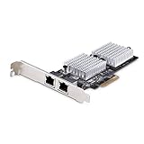 StarTech.com ネットワークアダプターカード／PCI Express x1／2ポート／10GbE／マルチギガビットイーサネット／10GBASE-T & NBASE-T／ジャンボフレーム／Windows & Linux／PCIe デュアルRJ45 LAN 拡張 インターフェース ボード NIC ST10GSPEXNDP2
