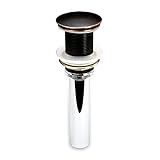 Decor Star PU-001-TO 1 5/8" Bathroom Faucet Vessel Vanity Sink Pop Up Drain Stopper Without Overflow