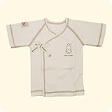 オーガニックコットン 短肌着 新生児用 ナチュラル (アイボリー) 「ナチュラル ミッフィー」 miffy ベビー用品