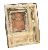 It's A Boy Silver Photo Frame & Baby Birth Certificate Holder by Stephan Baby