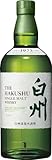 サントリー シングルモルト ウイスキー 白州 43度 700ml