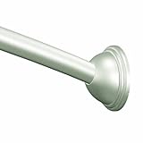 Moen CSR2160BN 54 to 72-Inch Adjustable Length Curved Shower Rod, Brushed Nickel [並行輸入品]