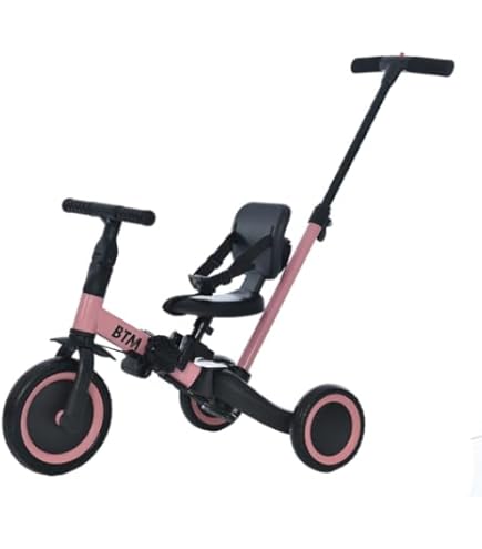 Amazon.co.jp: BTM 三輪車 足けりバイク 一台4役 ベビーカー かじとり