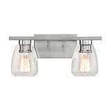 251最初Kenwoodサテンニッケルtwo-light Bath Vanity
