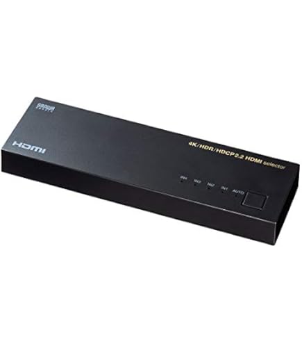 SANWA SW-HDR41H HDMI切替器 4入力1出力 HDMI切替器 4入力1出力 4K/60Hz HDR対応 PS5対応｜サンプル無料
