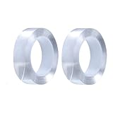 超強力両面テープ 魔法テープ はがせる 多用途 屋外 透明 防水 洗える 父の日 防災対策 隙間 万能 繰り返し使える 万能 多機能 オフィス (2個セット, 幅3cm×厚さ2mm×長さ3m)