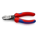 KNIPEX クニペックス 強力型斜ニッパー 硬線用 全長140mm コンフォートハンドル 黒防錆コート 7402-140