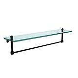 Allied Brass 22" Single Shelf w/Towel Bar Matte Black [並行輸入品]
