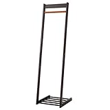 Ｌ型 天然木ハンガーラック (40cm)