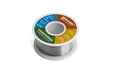 DonkeyEmma Solid Solder Rosin Core 63% Tin 37% Lead Long Wire Reel (0.3mm Dia)