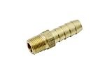 「ノーブランド品」銅管継手BSPフィッティング継手1/8" Male BSPP x 5/16"(8mm)Hose Barbホースブラス継手(1000個入）