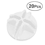 Vosarea モジュラーオーガナイザークローゼットとワイヤーグリッド立方体収納用20ピンワイヤーキューブプラスチックコネクター