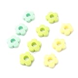 Mamimami Home　乳幼児のおしゃぶり歯がため シリコーン製 花 中空の花 25MM 10個 はがため 出産祝い ベビー オモチャ ママ ネックレス0歳 1歳児 男の子 女の子 DIYビーズ 