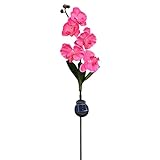 shopparadise　胡蝶蘭ガーデンライト　偽花ソーラーLEDライト　IP44防水園芸装飾ライト　庭園灯/芝生/園芸/花壇 (A)