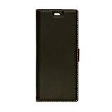 ラスタバナナ Xperia 8 SOV42 Xperia 8 Lite 専用 ケース カバー 手帳型 +COLOR 薄型 サイドマグネット BK×DBR エクスペリア8 スマホケース 5306XP8BO