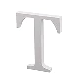 uxcell 飾り 結婚式 DIY装飾用品 パーティー 家庭 合板 装飾 英語 T 文字 アルファベット DIY 壁 ホワイト