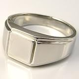 プレジュール 印台・メンズ・地金・プラチナリング・メンズ指輪 サイズ16号