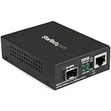 StarTech マルチ/シングルモードファイバメディアコンバータ - オープンSFPスロット - 10/100 / 1000MbpsのRJ45ポート - LFPはサポート - IEEE 802.1QタグVLAN - （mcm1110sfp） ギガビットのLCコンパクト 褐色