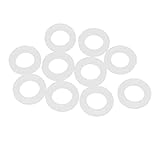 uxcell シリコンワッシャー シリカゲル Oリング シールリング ワッシャー ホワイト 10個入り