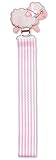 Baby Dumpling Pacifier Clip, Lamb, Pink/White by Baby Dumpling
