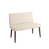 【単品】ソファーベンチ【Gride】素材カラー：ブラウン チェアカバー：アイボリー スライド伸縮テーブルダイニング【Gride】グライド ソファベンチ