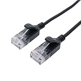 C6A-S3BK(ブラック) カテゴリー6A 極細LANケーブル 0.3m
