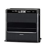 CORONA(コロナ) 石油ファンヒーター 【日本生産】 (木造15畳 / コンクリート20畳 まで) プレミアム消臭機能 ルーバースイング 省エネセンサー 入切タイマー リモコン付き グランブラック FH-WZ5724BY(KG)