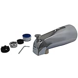 KINGSTON BRASS K1274A1 6-1/8-Inch Universal Diverter Tub Spout, Polished Chrome [並行輸入品]